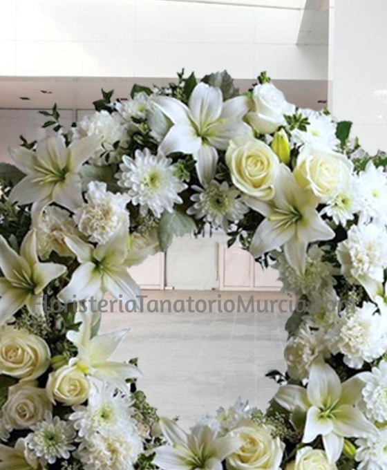 Corona Funeraria Flor variada